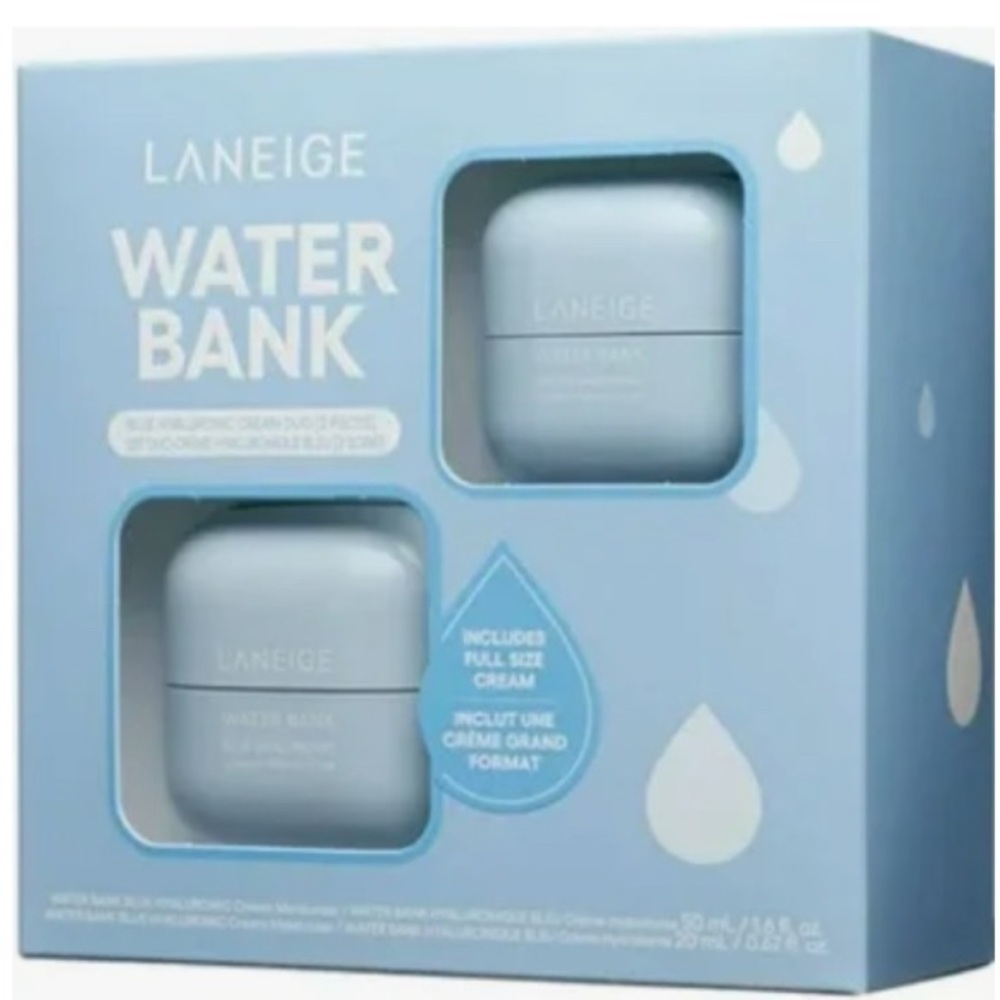 NEW! LANEIGE Water Bank Blue Hyaluronic Cream Duo